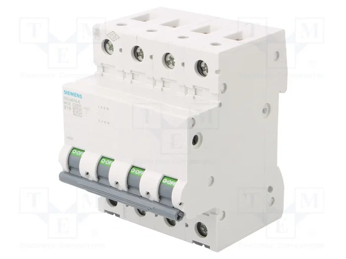 SIEMENS 5SL6616-6 Disjoncteur 16A 3+N 400VAC 6kA SIEMENS 5SL6616-6 Disjoncteur 16A 3+N 400VAC 6kA