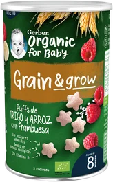Gerber Puff Snack - Collation Bio de Céréales et Framboise - 35 g