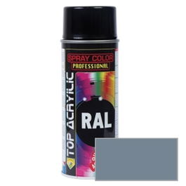 TOP ACRYLIC Spray Acrylique Mat RAL-7001 400ml Gris Argent