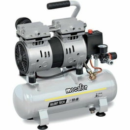Mecafer Compresseur d'air Silencieux 6L 550W Gris