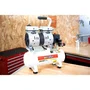 Mecafer Compresseur silencieux 6L 0.5HP avec technologie Silent Tech, 59 dB(A), moteur brushless, sans huile - Réf. 425513
