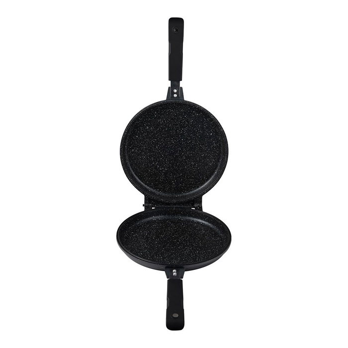 San Ignacio Poêle double en aluminium forgé induction Ø 26 cm, noir et marbré, sans PFOA ni BPA San Ignacio Poêle double en aluminium forgé induction Ø 26 cm, noir et marbré, sans PFOA ni BPA