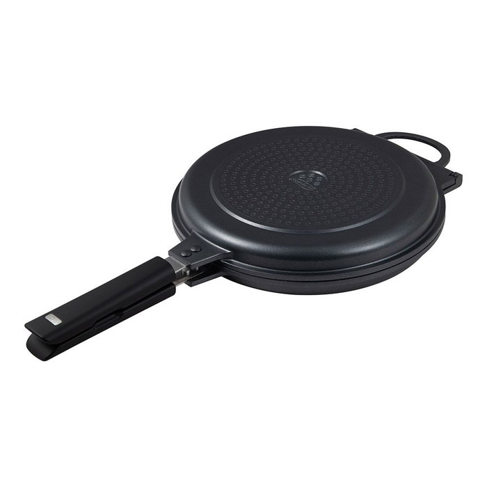 San Ignacio Poêle double en aluminium forgé induction Ø 26 cm, noir et marbré, sans PFOA ni BPA San Ignacio Poêle double en aluminium forgé induction Ø 26 cm, noir et marbré, sans PFOA ni BPA