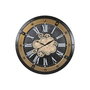 Horloge Murale Home ESPRIT Noir Doré Fer 80 X 8,5 X 80 cm
