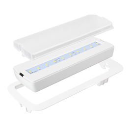 Kit d'éclairage LED de secours encastrable 200 lm IP65 5000 K