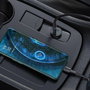 Techly - Chargeur Allume-Cigare Voiture Mini USB-A et USB-C Quick Charge 3.0 38W en Métal Noir
