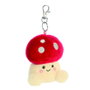 AURORA Palm Pals - Porte-clés peluche champignon 10 cm, jouet doudou original pour enfants (Marquage CE)