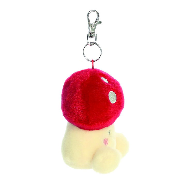 AURORA Palm Pals - Porte-clés peluche champignon 10 cm, jouet doudou original pour enfants (Marquage CE)