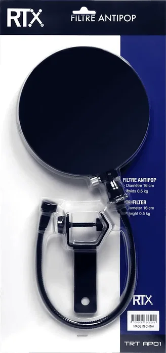 RTX Filtre Antipop Métal - 16 cm RTX Filtre Antipop Métal - 16 cm