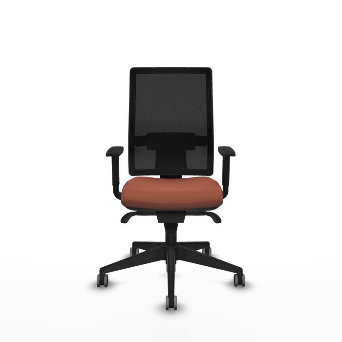 PIQUERAS Y CRESPO Chaise de bureau Horna marron avec mécanisme synchro
