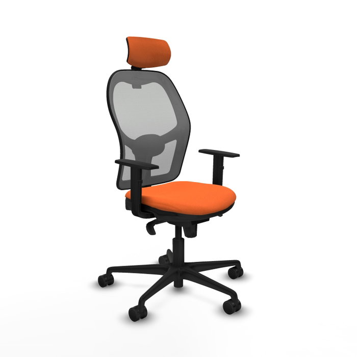 Piqueras y Crespo Chaise de Bureau Jorquera Orange et Gris Piqueras y Crespo Chaise de Bureau Jorquera Orange et Gris