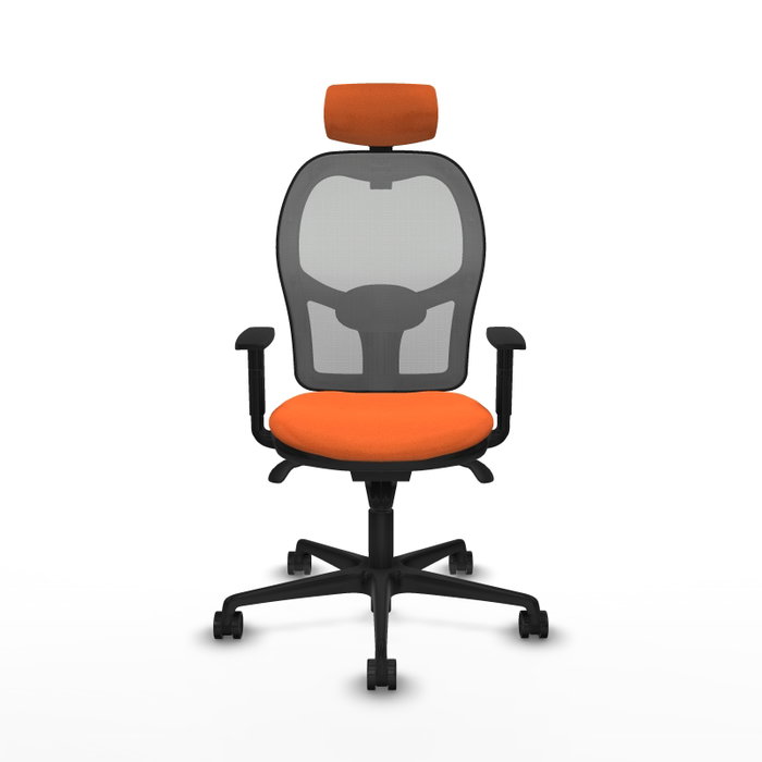 Piqueras y Crespo Chaise de Bureau Jorquera Orange et Gris Piqueras y Crespo Chaise de Bureau Jorquera Orange et Gris