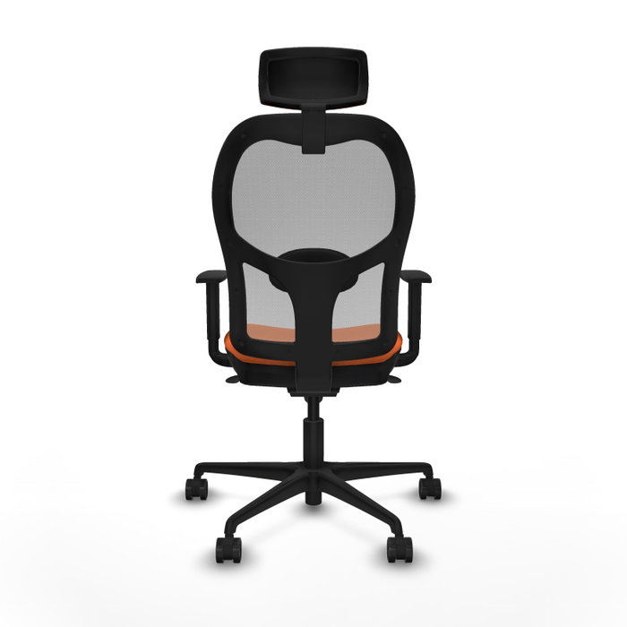 Piqueras y Crespo Chaise de Bureau Jorquera Orange et Gris Piqueras y Crespo Chaise de Bureau Jorquera Orange et Gris