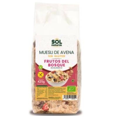 SOLNATURAL Muesli biologique aux flocons d'avoine et fruits des bois 425 g SOLNATURAL Muesli biologique aux flocons d'avoine et fruits des bois 425 g
