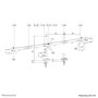 Support de table d'écran Neomounts DS60-600BL3 10" 27"