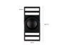 Innspiro Lot de 5 Boucles Doubles en Plastique Noir 19,9 mm