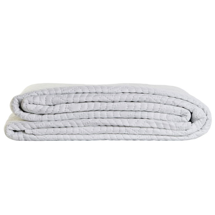Couvre-lit DKD Home Decor Blanc Lit 1 persone Gran lit 2 persones 180 x 260 x 1 cm
