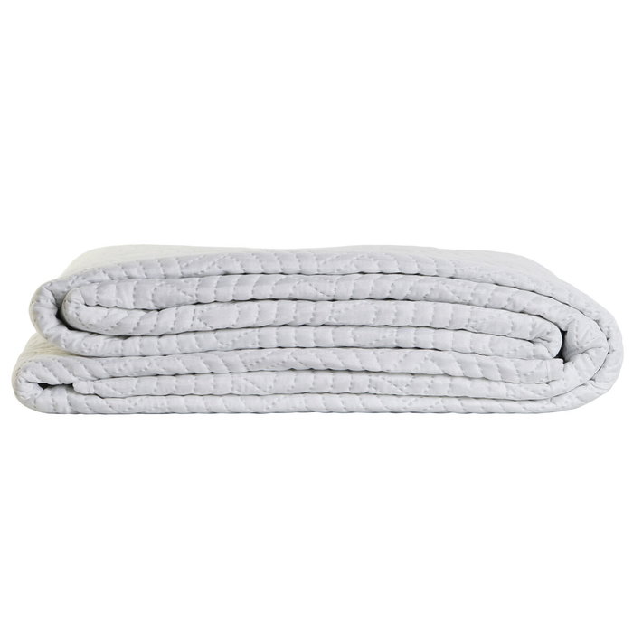 Couvre-lit DKD Home Decor Blanc Lit 1 persone Gran lit 2 persones 180 x 260 x 1 cm