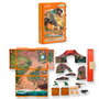 Collecta - Livre-Jeu Monde Préhistorique A1216 avec Maletín Pliant, Décors, Figurines d'Animaux - Jeu Éducatif et Créatif - En Anglais, Portugais et Espagnol