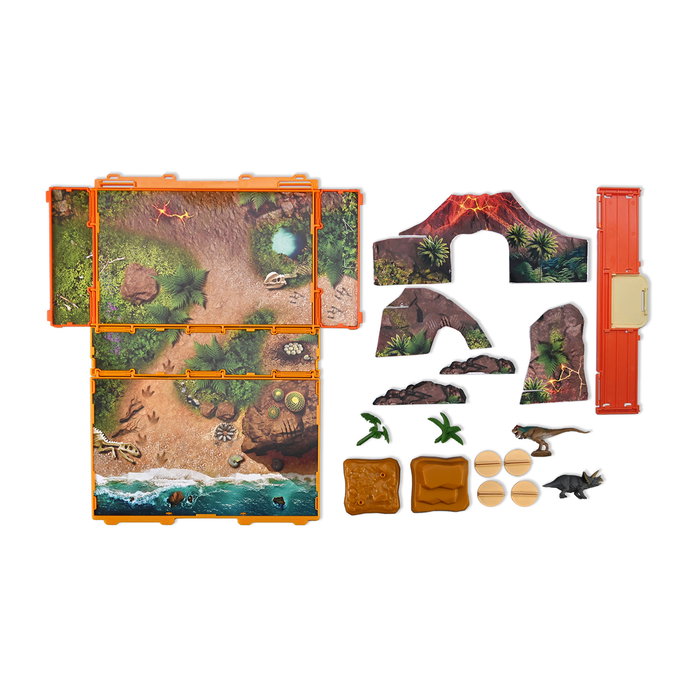 Collecta - Livre-Jeu Monde Préhistorique A1216 avec Maletín Pliant, Décors, Figurines d'Animaux - Jeu Éducatif et Créatif - En Anglais, Portugais et Espagnol Collecta - Livre-Jeu Monde Préhistorique A1216 avec Maletín Pliant, Décors, Figurines d'Animaux - Jeu Éducatif et Créatif - En Anglais, Portugais et Espagnol
