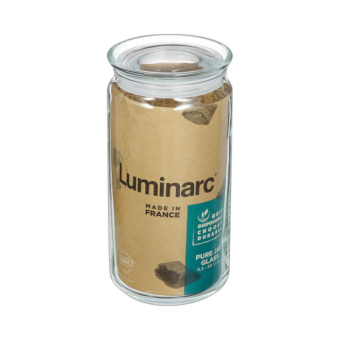 Tarro Hermetico con Tapa Vidrio Pav Luminarc 1,5 L Tarro Hermetico con Tapa Vidrio Pav Luminarc 1,5 L