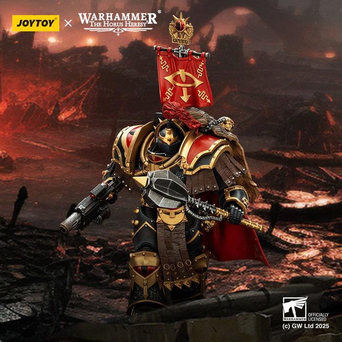Warhammer 40,000: Sons of Horus figurine Legion Cataphractii Praetorwith Combi-Melta and Power Maul 14 cm