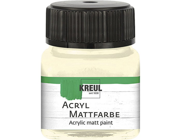 Kreul Peinture acrylique mate ivoire 20ml Kreul Peinture acrylique mate ivoire 20ml