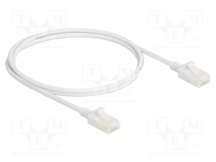 DELOCK Câble Ethernet Patch Cord Cat 6a U/UTP 1m Blanc DELOCK Câble Ethernet Patch Cord Cat 6a U/UTP 1m Blanc
