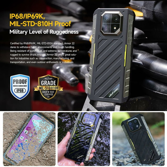 Smartphone Ulefone ARMOR X32 16 GB RAM 256 GB Noir