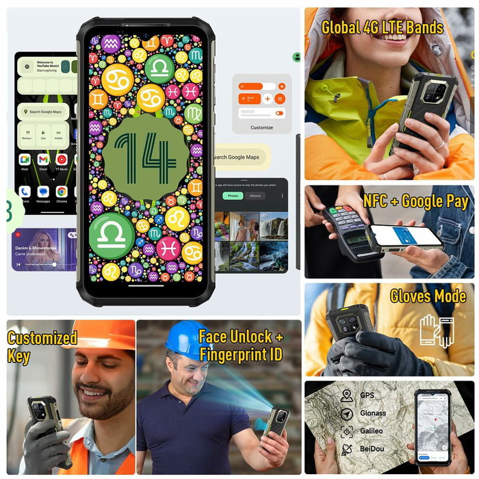 Smartphone Ulefone ARMOR X32 16 GB RAM 256 GB Noir