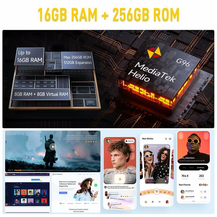 Smartphone Ulefone ARMOR X32 16 GB RAM 256 GB Noir