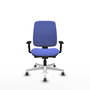 PIQUERAS Y CRESPO Chaise Alares Synchrone/Traslack Tissu Bleu clair