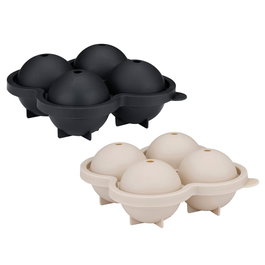Alpina Cubitera à glaçons rondes silicone 4 x ø6 cm Multicolore 15,5 x 15,5 x 7 cm