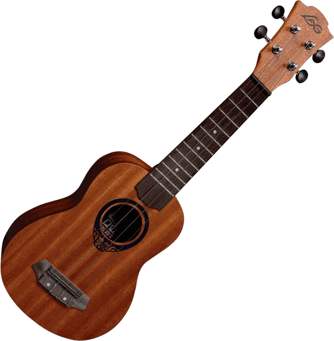 LAG Ukulélé Soprano Tiki Uku Lag - Sapele, Finition Satinée, 12 Fûts, Avec Housse LAG Ukulélé Soprano Tiki Uku Lag - Sapele, Finition Satinée, 12 Fûts, Avec Housse