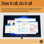 HP Écran E24 G5 - 23,8 Pouces FHD (1920x1080) IPS - 75 Hz - Réglage Hauteur/Pivot - Micro-bordure 3 côtés - Connectivité complète - HP Eye Ease