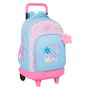 Cartable à roulettes BlackFit8 Smile Bleu Rose 33 x 45 x 22 cm