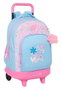 Safta Blackfit8 "Smile" Grand sac à dos avec roues compact et détachable, 33x45x22 cm, âge minimum recommandé 3 ans