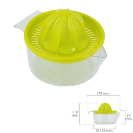 ORYX Exprimidor de jus manuel avec carafe en plastique Ø 12 x 11 cm