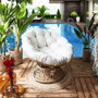 Home Deco Factory Butaca Giratoria Cancún Blanche