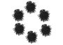 Innspiro Pompons brillants noirs 25mm, 20u.