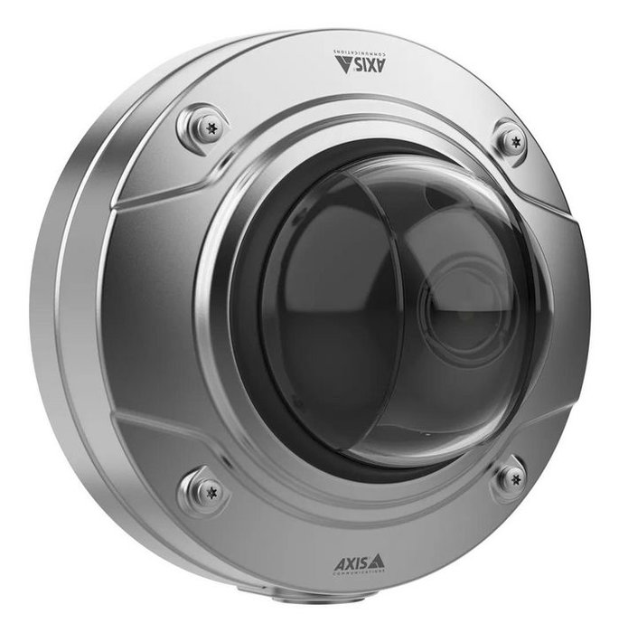 Axis Q3538-SLVE - Caméra dôme de surveillance réseau 4K pour environnement marin avec deep learning, résistance aux chocs et cybersécurité intégrée