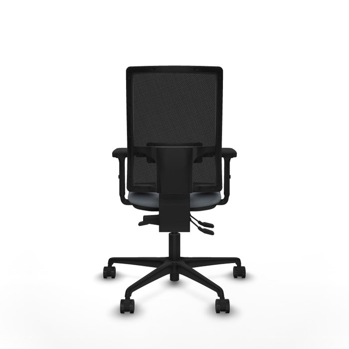 PIQUERAS Y CRESPO Chaise Bormate Asynchrone Gris/Noir avec Accoudoirs 2D