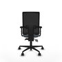 PIQUERAS Y CRESPO Chaise Bormate Asynchrone Gris/Noir avec Accoudoirs 2D