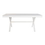 Table de Salle à Manger DKD Home Decor Blanc Métal Bois de manguier 180 x 90 x 76 cm