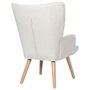 Home Deco Factory Fauteuil Rizo Rhea Blanc