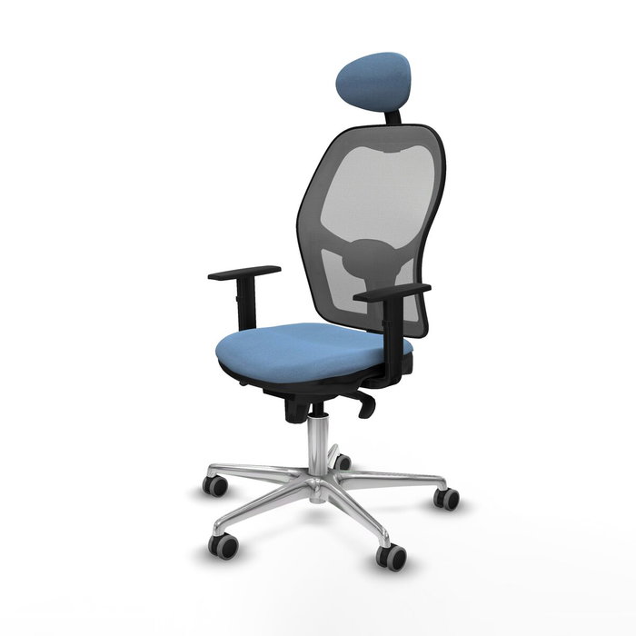 Piqueras y Crespo Chaise de Bureau avec Appui-tête Jorquera 1D086G1 Bleu ciel