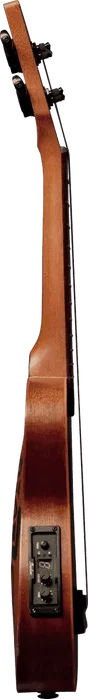 LAG Tiki Uku Baby Soprano Ukulélé Électro-Acoustique Slim Arch Back, Table en Épicéa Massif, Fond en Acajou