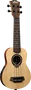 LAG Tiki Uku Baby Soprano Ukulélé Électro-Acoustique Slim Arch Back, Table en Épicéa Massif, Fond en Acajou