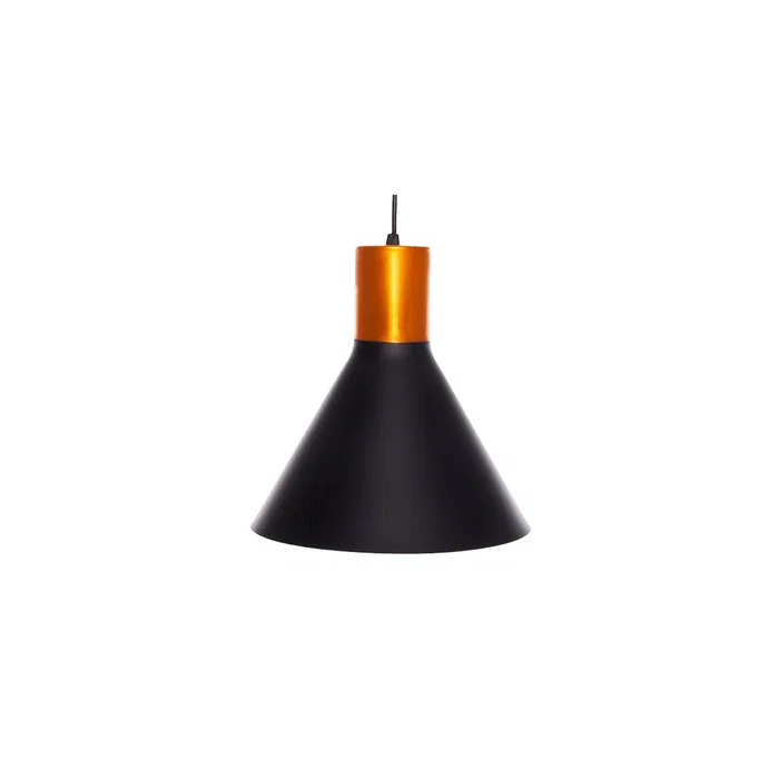 Lampe Suspendue Angelina Noir Détail Cuivre Vintage Industriel SKD-P012-B