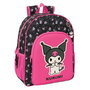 Cartable Kuromi Noir Fuchsia 33 x 42 x 14 cm